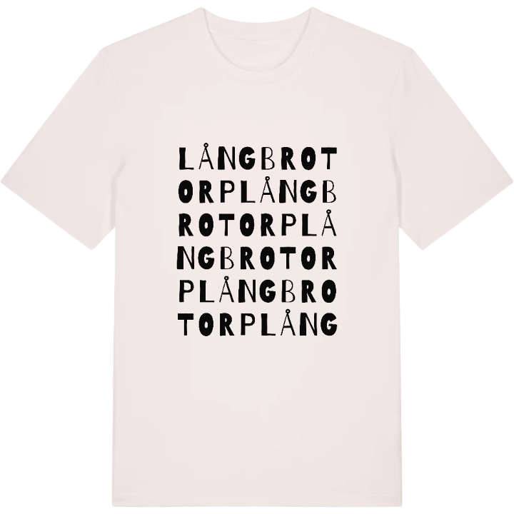 Långbrotorp ordlek t-shirt – t-shirt från PinShirt