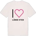 Jag älskar Långe Sten t-shirt stort tryck