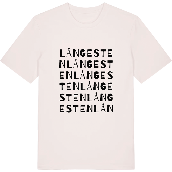 Långe Sten ordlek t-shirt – t-shirt från PinShirt