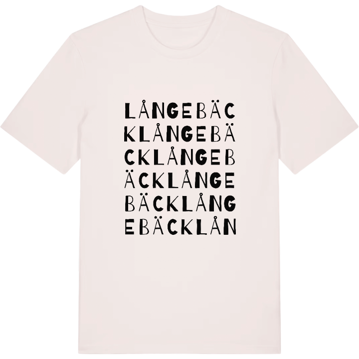 Långebäck ordlek t-shirt – t-shirt från PinShirt