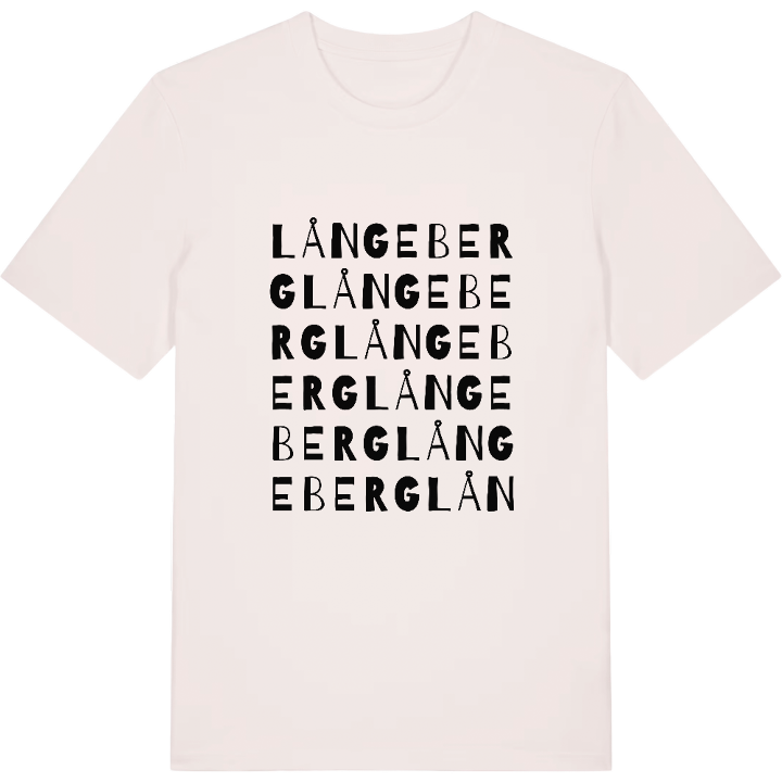Långeberg ordlek t-shirt – t-shirt från PinShirt