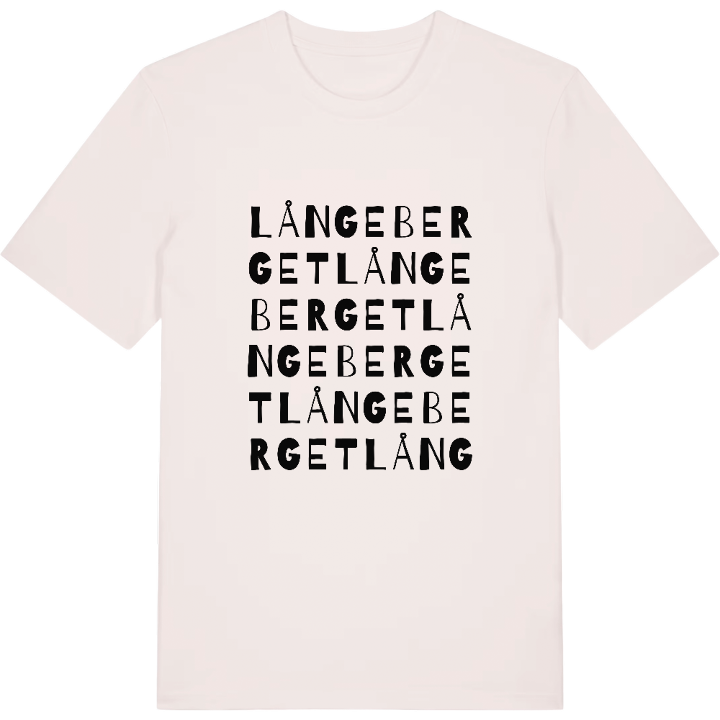 Långeberget ordlek t-shirt – t-shirt från PinShirt