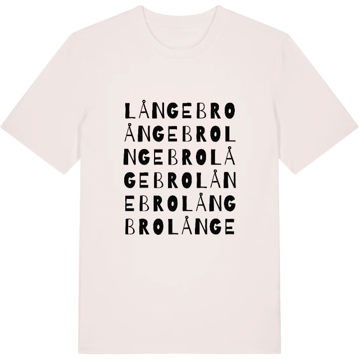 Långebro ordlek t-shirt – t-shirt från PinShirt