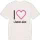 Jag älskar Långeland t-shirt stort tryck