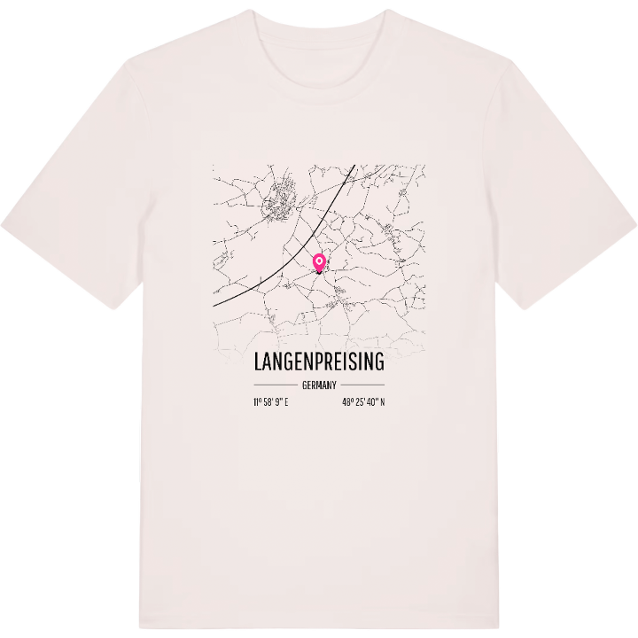 Langenpreising karta t-shirt – t-shirt från PinShirt