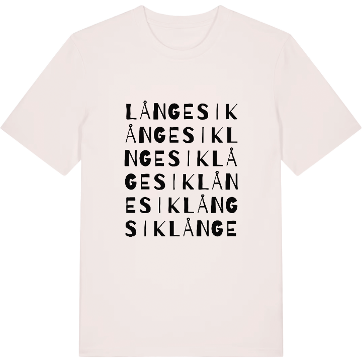 Långesik ordlek t-shirt – t-shirt från PinShirt