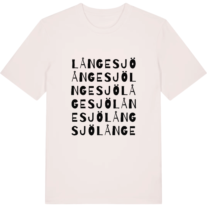 Långesjö ordlek t-shirt – t-shirt från PinShirt