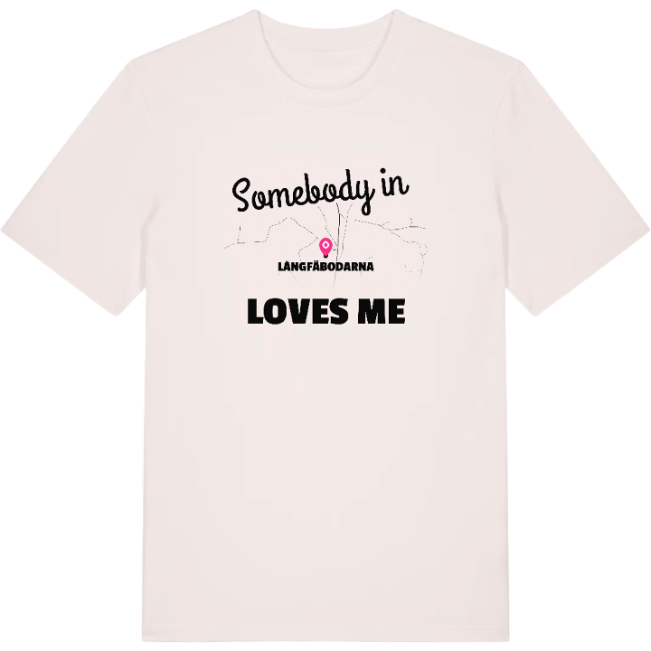 Någon i Långfäbodarna älskar mig t-shirt – t-shirt från PinShirt