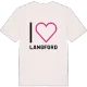 Jag älskar Langford t-shirt stort tryck
