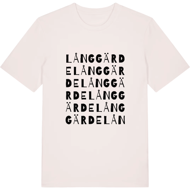 Långgärde ordlek t-shirt – t-shirt från PinShirt