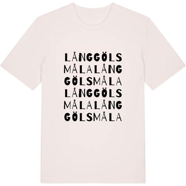 Långgölsmåla ordlek t-shirt – t-shirt från PinShirt