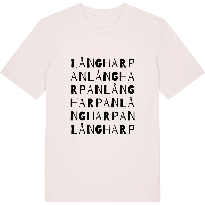 Långharpan ordlek t-shirt – t-shirt från PinShirt