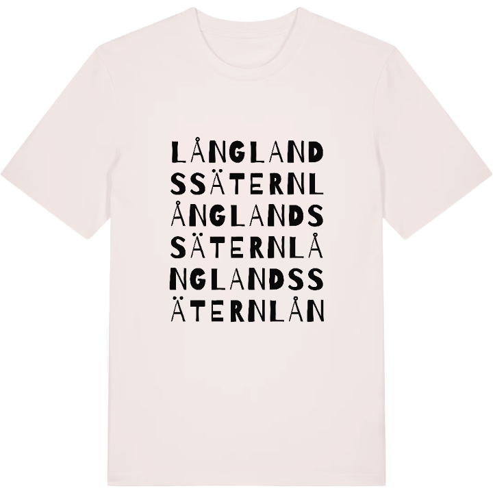 Långlandssätern ordlek t-shirt – t-shirt från PinShirt