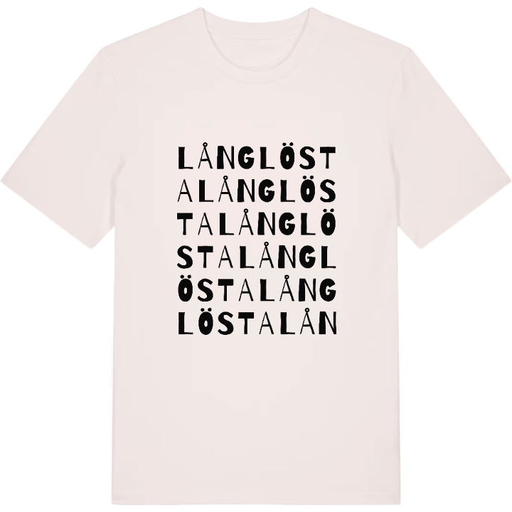 Långlösta ordlek t-shirt – t-shirt från PinShirt