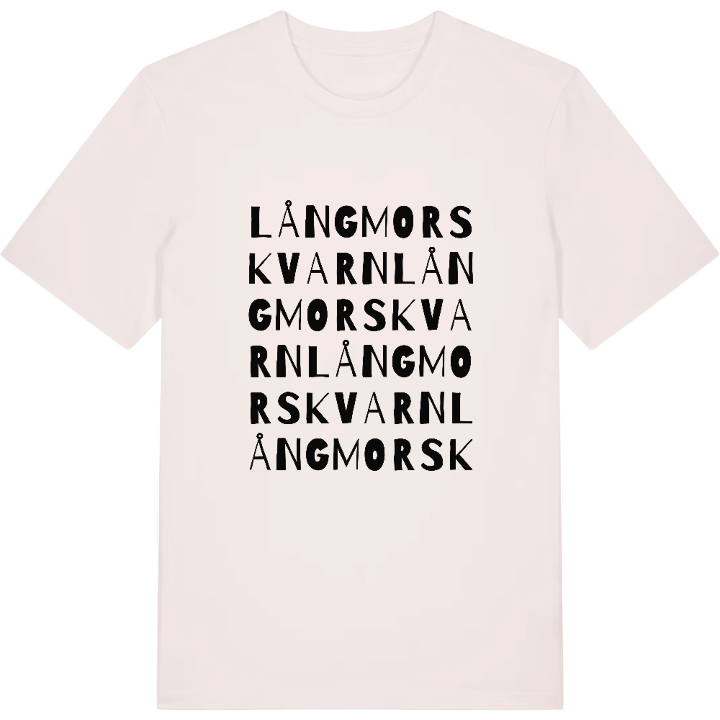 Långmorskvarn ordlek t-shirt – t-shirt från PinShirt