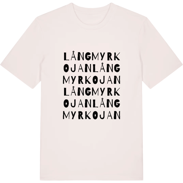 Långmyrkojan ordlek t-shirt – t-shirt från PinShirt