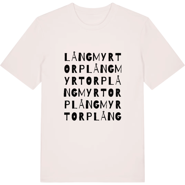 Långmyrtorp ordlek t-shirt – t-shirt från PinShirt