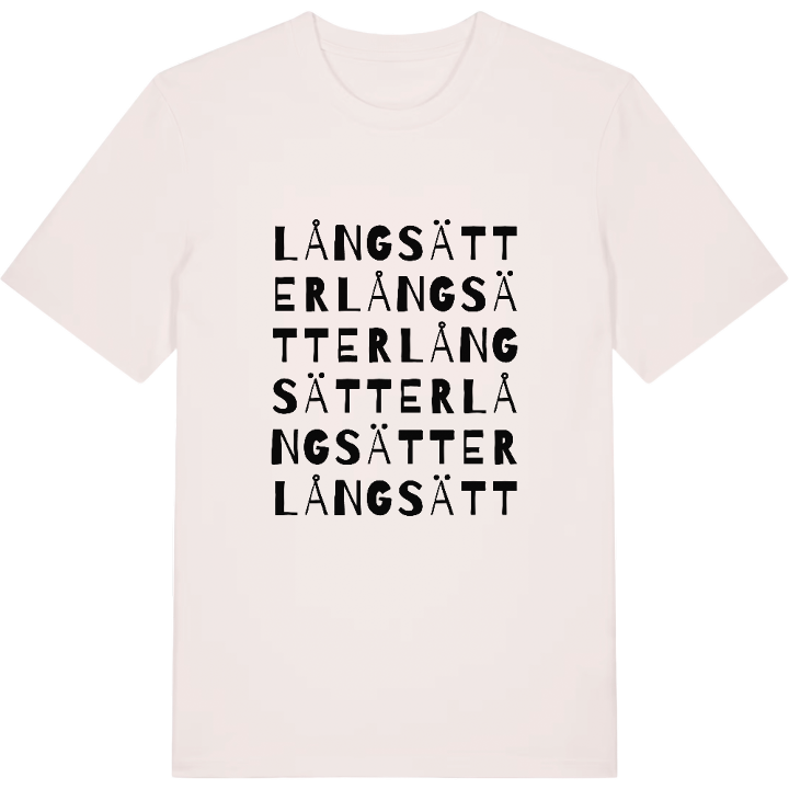 Långsätter ordlek t-shirt – t-shirt från PinShirt