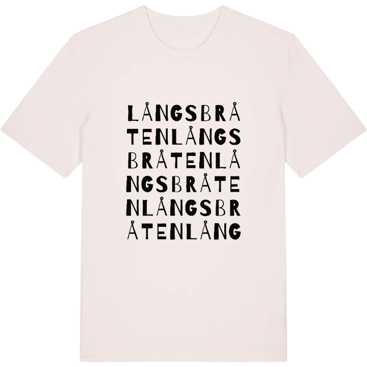 Långsbråten ordlek t-shirt – t-shirt från PinShirt