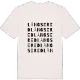 Långsered ordlek t-shirt