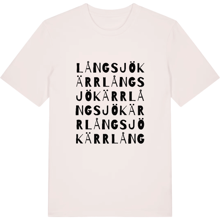 Långsjökärr ordlek t-shirt – t-shirt från PinShirt