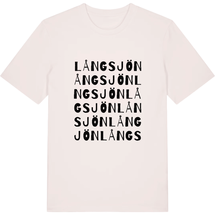 Långsjön ordlek t-shirt – t-shirt från PinShirt