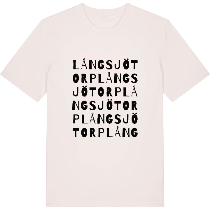 Långsjötorp ordlek t-shirt – t-shirt från PinShirt