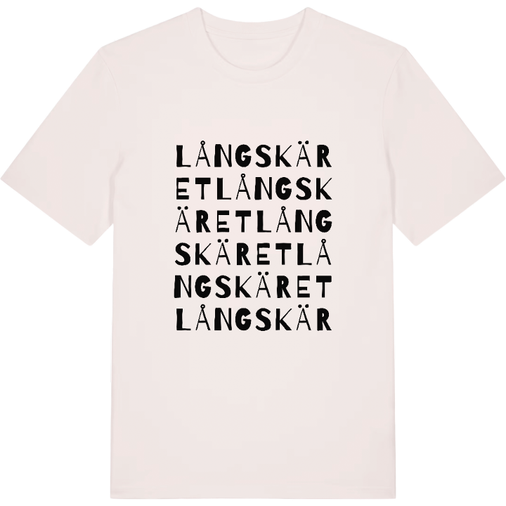 Långskäret ordlek t-shirt – t-shirt från PinShirt
