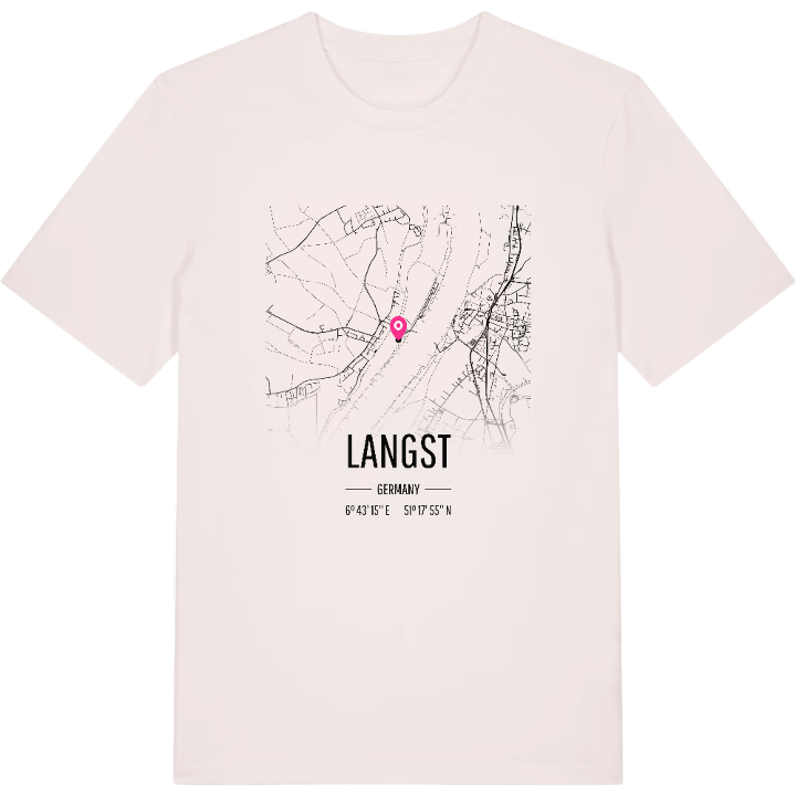 Langst karta t-shirt – t-shirt från PinShirt