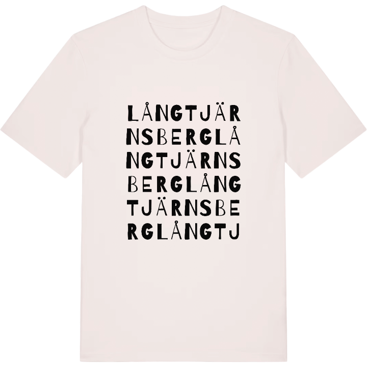 Långtjärnsberg ordlek t-shirt – t-shirt från PinShirt