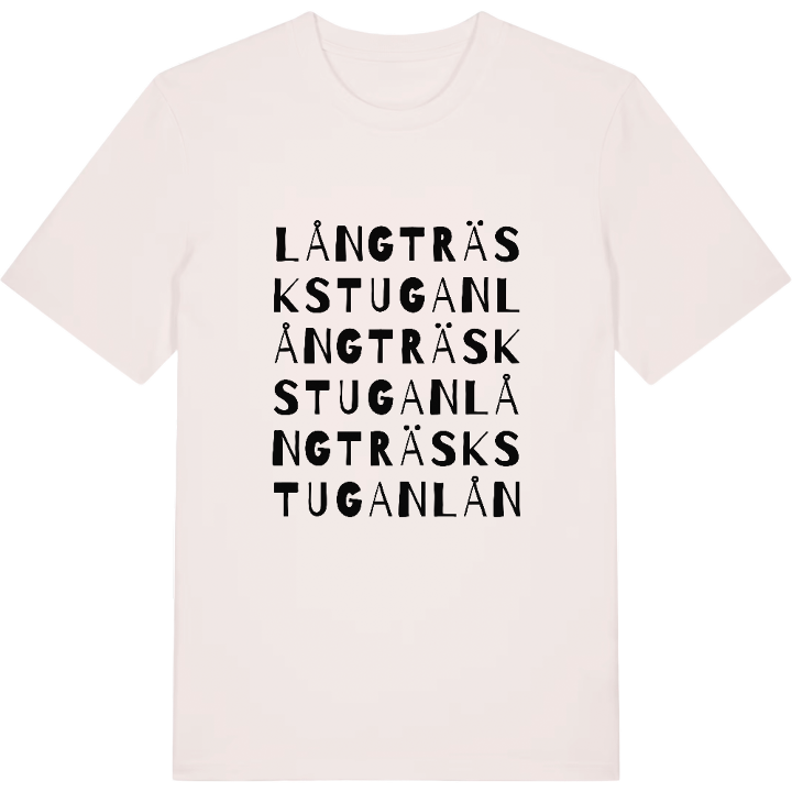 Långträskstugan ordlek t-shirt – t-shirt från PinShirt
