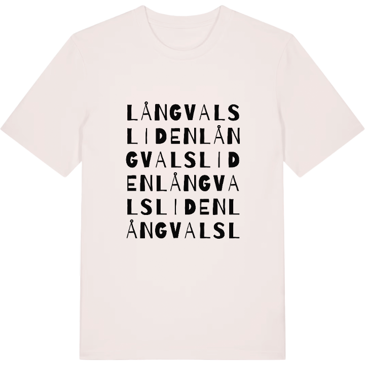 Långvalsliden ordlek t-shirt – t-shirt från PinShirt