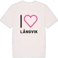 Jag älskar Långvik t-shirt stort tryck