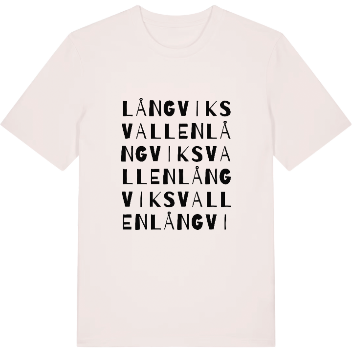 Långviksvallen ordlek t-shirt – t-shirt från PinShirt