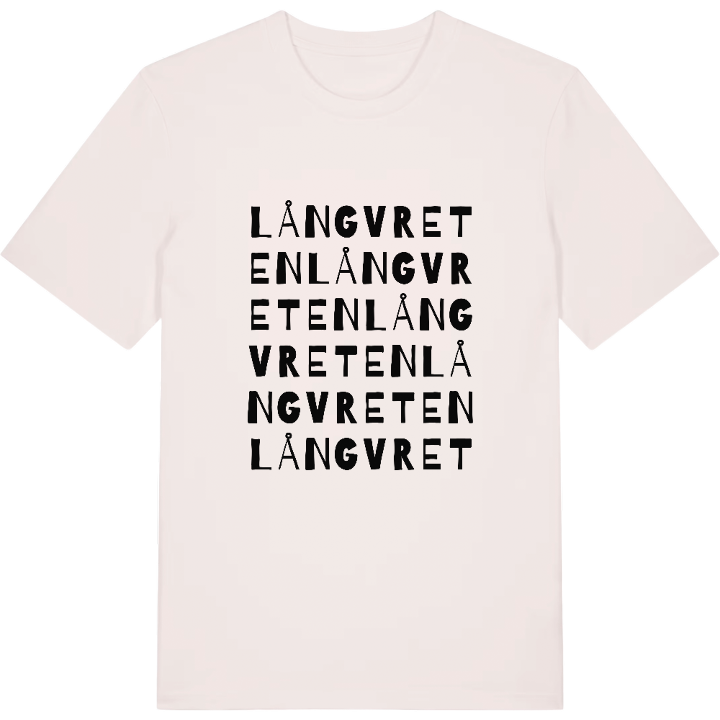 Långvreten ordlek t-shirt – t-shirt från PinShirt