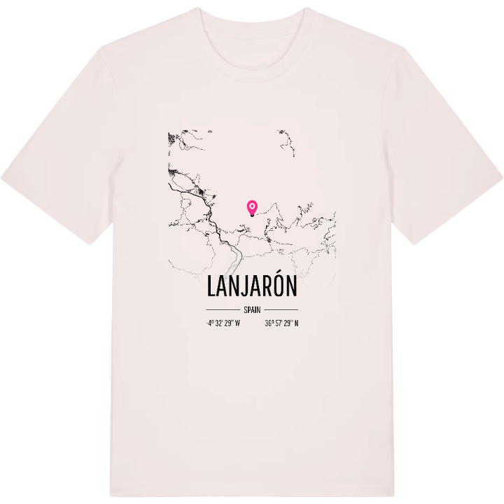 Lanjarón karta t-shirt – t-shirt från PinShirt