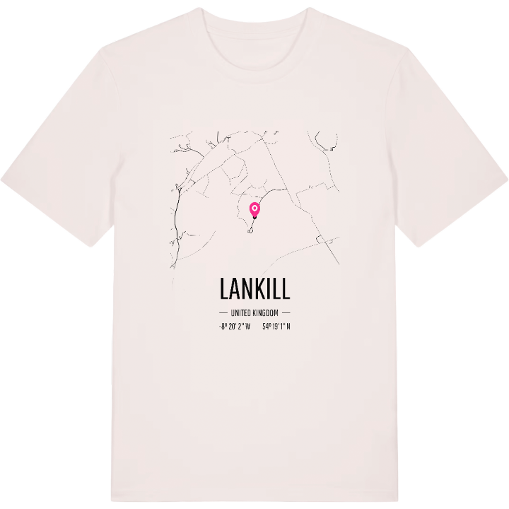 Lankill karta t-shirt – t-shirt från PinShirt