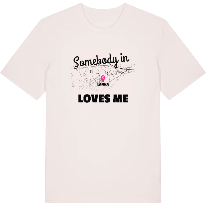 Någon i Lanna älskar mig t-shirt – t-shirt från PinShirt