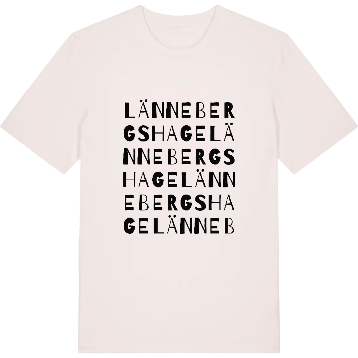 Lännebergshage ordlek t-shirt – t-shirt från PinShirt