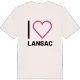Jag älskar Lansac t-shirt stort tryck