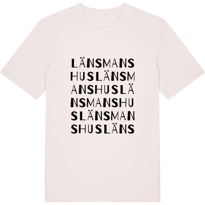 Länsmanshus ordlek t-shirt – t-shirt från PinShirt