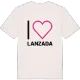 Jag älskar Lanzada t-shirt stort tryck