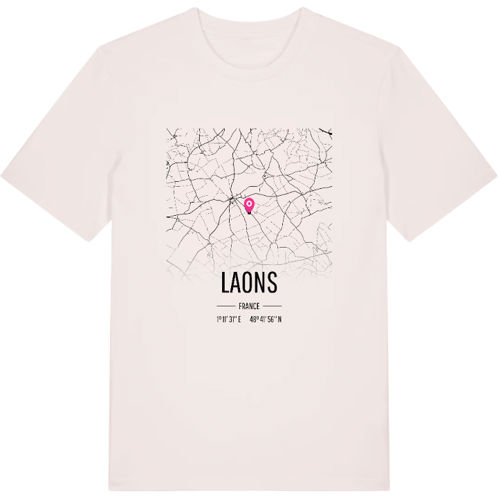 Laons karta t-shirt – t-shirt från PinShirt