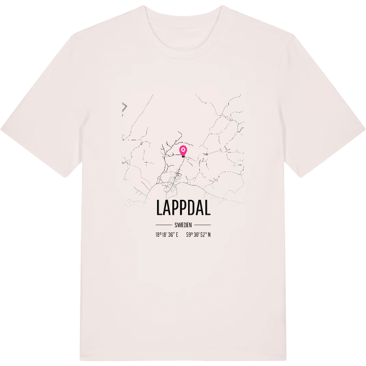 Lappdal karta t-shirt – t-shirt från PinShirt