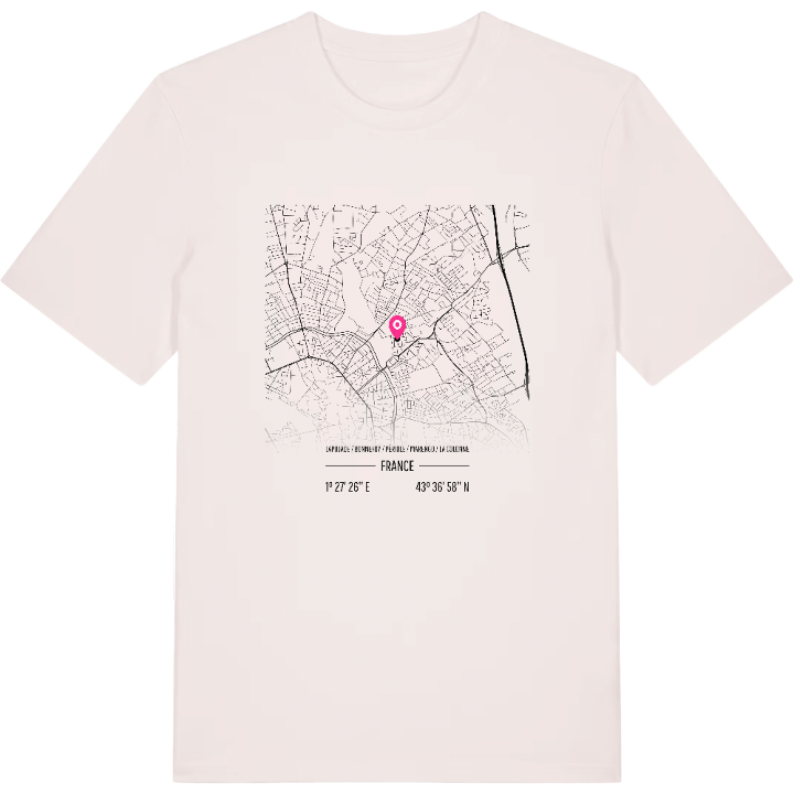 Lapujade / Bonnefoy / Périole / Marengo / La Colonne karta t-shirt – t-shirt från PinShirt