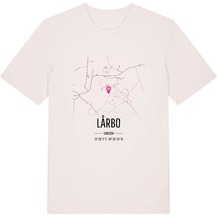 Lårbo karta t-shirt – t-shirt från PinShirt