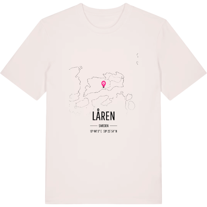 Låren karta t-shirt – t-shirt från PinShirt