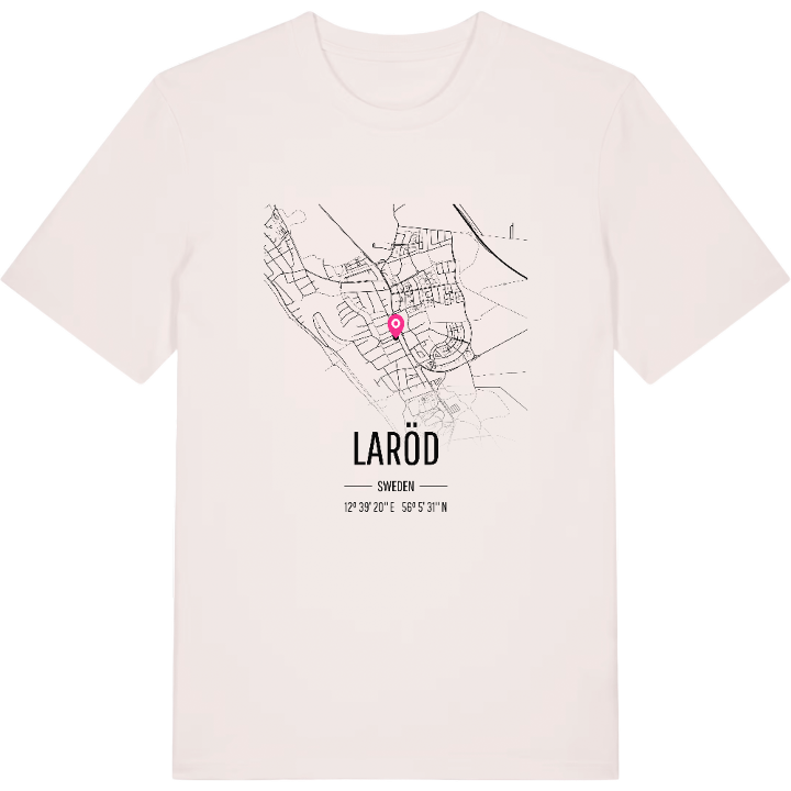 Laröd karta t-shirt – t-shirt från PinShirt