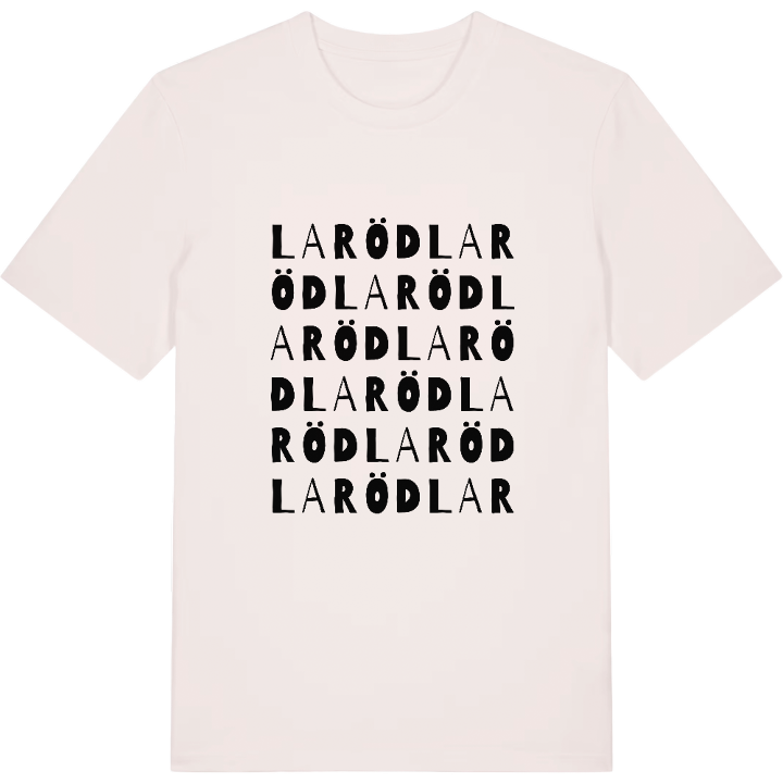 Laröd ordlek t-shirt – t-shirt från PinShirt