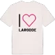 Jag älskar Larodde t-shirt stort tryck